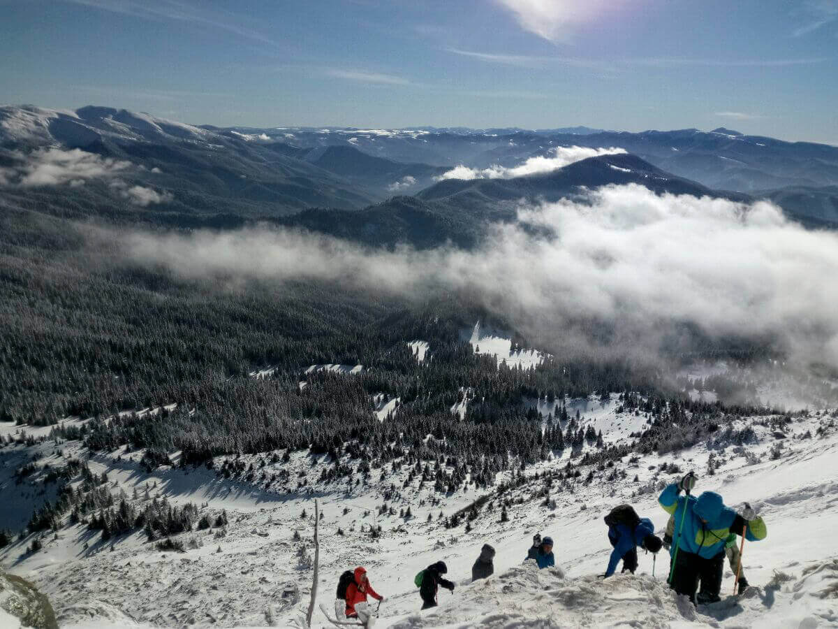 путь на зимний Петрос