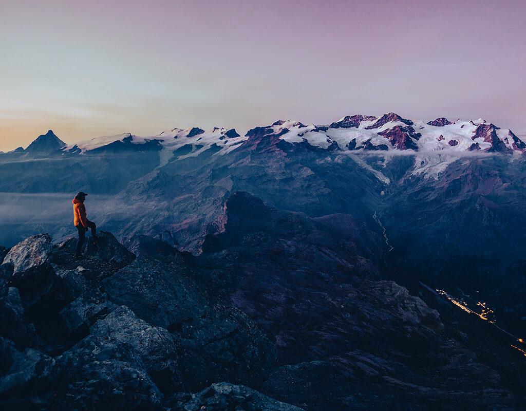 Man in the mountaine